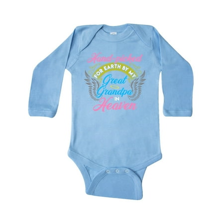 

Inktastic Great Granddaughter Gift Great Grandpa Gift Baby Girl Long Sleeve Bodysuit