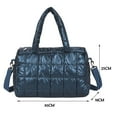 thumbnail image 2 of Yucurem Puffy Crossbody Bag Quilted Lattice Shoulder Bags Down Cotton Padded Handbag Lightweight Nylon Hobo Bag for Women (Blue), 2 of 10