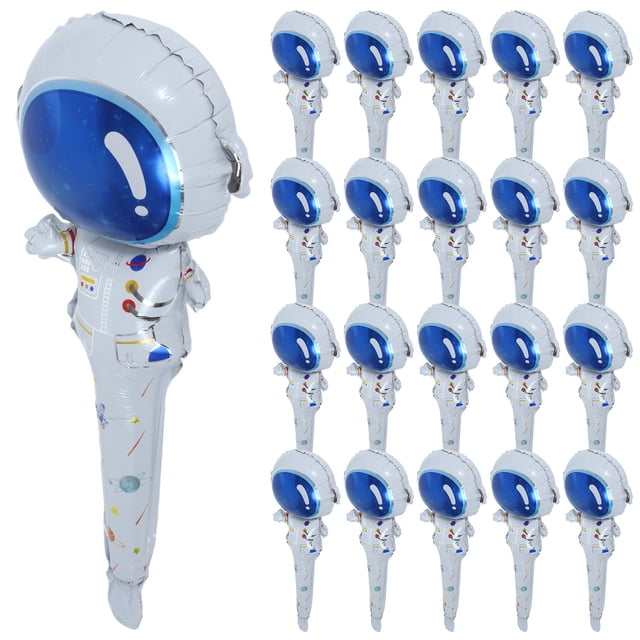 KAKOWELY 50 globos inflables de mano con forma de astronauta para fiesta, de aluminio, para fotos de fiesta