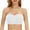 White, variant on Women's Comfortable Strapless Wrapped Bra Non Support Push Up Underwire
