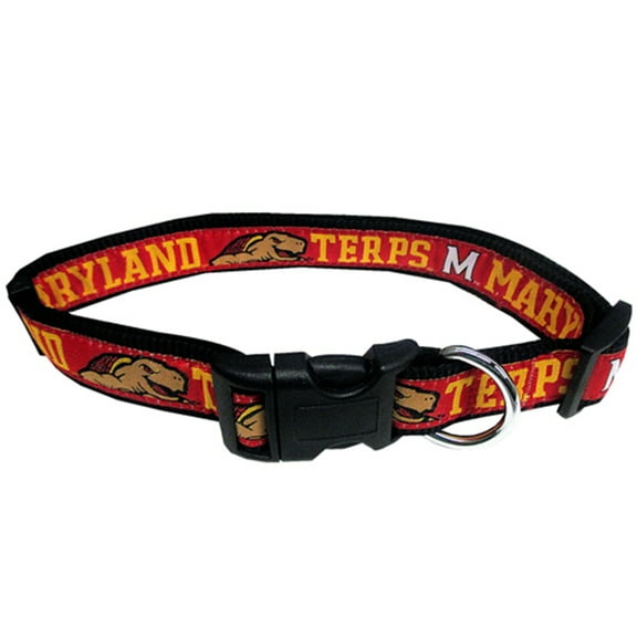 Pets First College Maryland Terrapins Pet Collar, 3 Sizes Available, Sports Fan Dog Collar - Medium