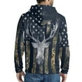 thumbnail image 2 of Suhoaziia Men's Full Zip Thin Hoodie Zippered Hunting Camo Forest Oak Deer Slim Fit Long Sleeve Lightweight Sweatshirt with Kanga Pocket Size 5XL, 2 of 5