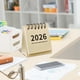 thumbnail image 4 of Mini Desk Calendar | Unprinted Tear-Off Wind Countdown Planner | Triangular Foldable | Double Binding | Paper Construction | Vertical Size 7.5x6.5x3.5cm | Desktop Organizer | Portable Schedule, 4 of 6