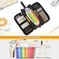 thumbnail image 5 of FORMRS Pencil Case with 3 Compartments Zipper Pouch, Elementary School Level and up, Halloween Colorful Ghosts, 5 of 8
