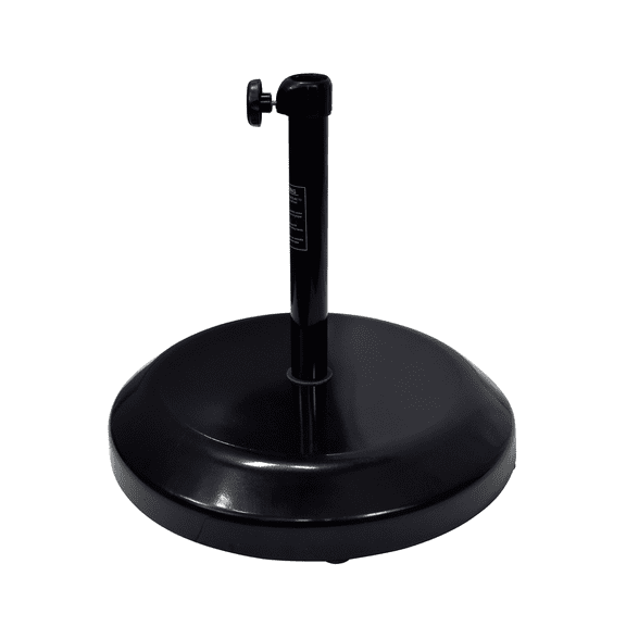 California Umbrella 75LBS Umbrella Base with Steel Cover with Concrete Black