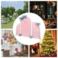 thumbnail image 3 of ToppiJoy 3PCS Metal Wedding Backdrop with Fabric Cover, Wedding Arch Floral Balloon Stand for Birthday Party Baby Shower Decoration (Gold, Pink), 3 of 28