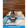 thumbnail image 2 of You'll Always Be My Loving Mother To Mom Butterfly Fleece Blanket Gift For Mom, 2 of 3