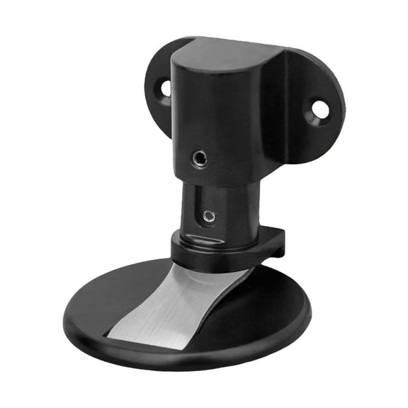 Adjustable Magnetic Door Stop, Punch-Free Door Stopper Catchs for Bottom of Door, Upgrade Strong Hold Door Holder for Home Office, Keep Door Open, Black