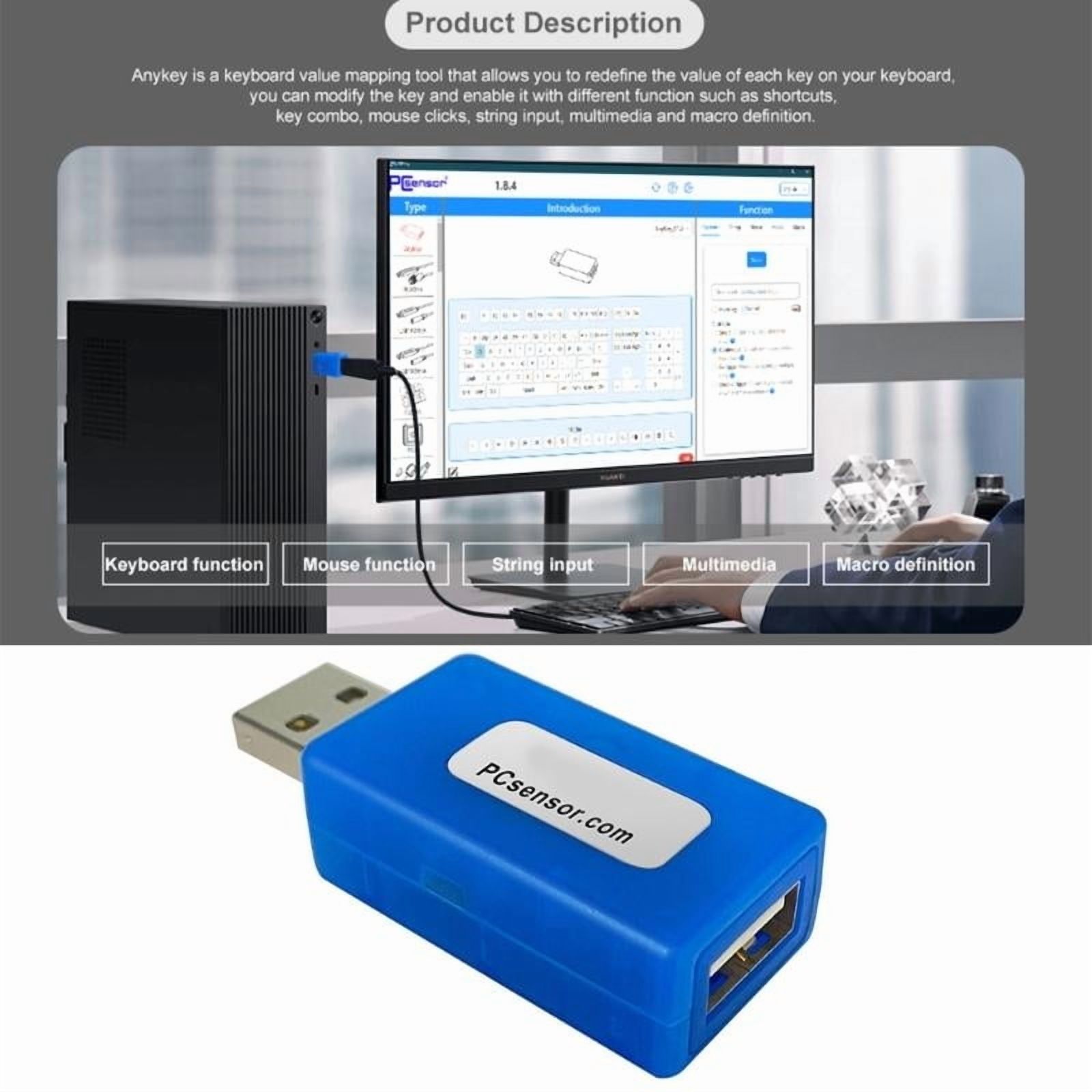 Keyboard Modifier Programmable USB Keyboard Key Remapper for Enhanced Gaming and Office Productivity