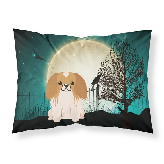 Halloween Scary Pekingese Red White Fabric Standard Pillowcase