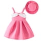 thumbnail image 2 of Conjunto de falda y vestido de verano para niña con capa de aire y sombrero con falda de cuentas. Conjunto para niña., 2 of 9