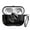 Black, variant on Case for Apple AirPods Pro 3 rd Generation 2025,3D Case with Lock & Keychain Cool Carbon Fiber PC Full Body Shockproof Hard Shell Protective Cover,Black