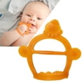 thumbnail image 3 of Juguetes para la dentición del bebé de dentición de silicona de grado alimenticio para pequeños Naranja perfke Mordedor para la dentición, 3 of 8