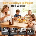 thumbnail image 3 of Wooden Paper Towel Holder, 2026 New Mountain Paper Towel Holder Countertop with Wood Base and Iron Rod Fits Standard/Jumbo Rolls, Countertop Towel Stand for Kitchen and Bathroom, 3 of 7