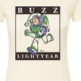 thumbnail image 3 of Toy Story 4 - Type Block Buzz - Juniors Fitted Graphic T-Shirt, 3 of 5