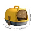 thumbnail image 3 of Enclosed Cat Litter With Litter Pads For Indoor Cats Odor Control Privacy Tray, 3 of 3