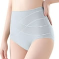 thumbnail image 4 of Prolriy Tummy Control Underwear for Women, Women's High Waist Belly Lifting Hip Breathable High Elastic Women's Underwear Grey L, 4 of 6