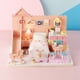 thumbnail image 1 of Modelo de casa de muñecas, kit de casa de muñecas de madera, kit de casa de muñecas en miniatura, casa de muñecas con muebles de apariencia llamativa, 1 of 14
