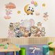 thumbnail image 4 of Un conjunto de pegatinas de pared de animales, pegatinas de pared para decoración de pared, pegatinas de pared de elefante, león, oso panda, cebra, tigre, koala, para baño, sala de estar, cocina, 4 of 5
