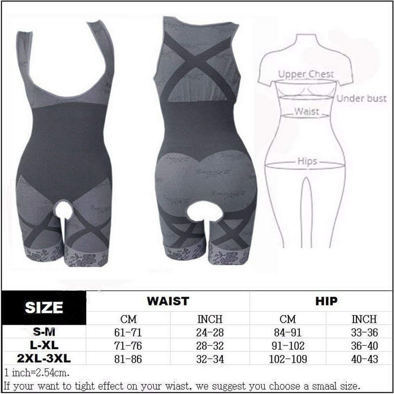 SLIMBELLE Women's Open Bust Open Crotch Bodysuit Seamless Body Shaper Tummy  Control Shapewear