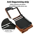 thumbnail image 2 of ELEHOLD Case for Samsung Galaxy Z Flip7, RFID Leather Wallet Phone Case with Shoulder Strap,Brown, 2 of 6