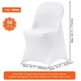 thumbnail image 3 of SHENGJINSH 50Pcs Universal Stretch Chair Cover, Removable Washable Protective Slipcovers for Wedding Party Dining Banquet, 3 of 8