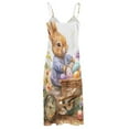 thumbnail image 5 of Easter Bunnies Rabbits Sleeveless Dress Women's Luxury Party Dress Birthday Dresses for Women, 5 of 7