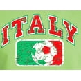 thumbnail image 2 of Mens Adult ITALY FUTBOL Soccer Hoodie Sweatshirt, Large Aquatic Blue, 2 of 3