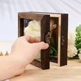 3D Shadow Box 3D Picture Frame Wood Display Case with Clear Acrylic Top
