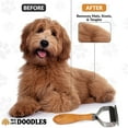 thumbnail image 4 of Dog Dematting Comb, Deshedding Undercoat Rake, Dog Comb for Detangling and Shedding, Detangler Brush For Grooming [We Love Doodles], 4 of 7