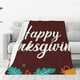 thumbnail image 1 of Balery Happy Thanksgiving Manta de Felpa Suave y Acogedora – Cobija de Franela Aterciopelada para Cama, Lavable y Cálida para Sofá, Mascotas, Transpirable-60"x50", 1 of 7