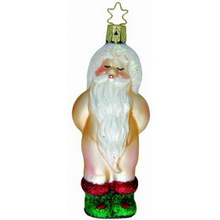 Inge Glas Naked Niko Santa Claus German Glass Christmas Tree Ornament FREE