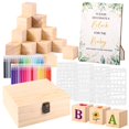 thumbnail image 1 of Juego de letreros para Baby Shower, bloques de colorear para bebés Draupnir, 1 of 7