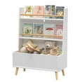 thumbnail image 6 of Bianlte Kids Bookshelf,Toy Storage Cabinet,White Bookcase, Toy Chest for Bedroom Living Room, 6 of 6