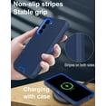 thumbnail image 5 of 2 in 1 Bundle Designed for Samsung Galaxy A14 Heavy Duty Case with 1 Clear Tempered Glass, Triple Layer Protection Shockproof Dropproof Dustproof Cover for Samsung Galaxy A14, Blue, 5 of 6