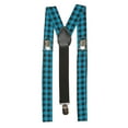 thumbnail image 1 of Gravity Threads  Adjustable Suspenders, Black and Blue Checkers, 1 of 2