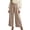 Beige, variant on jiaxiM Dress Pants Women High Elastic Waisted Palazzo Pants for Women Petite Drawstring Cotton Trousers Pants for Women Women Lounge Pants Vacation