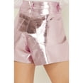 thumbnail image 4 of Blanknyc Women's High Rise Metallic Shorts Pink 28 REG, 4 of 4
