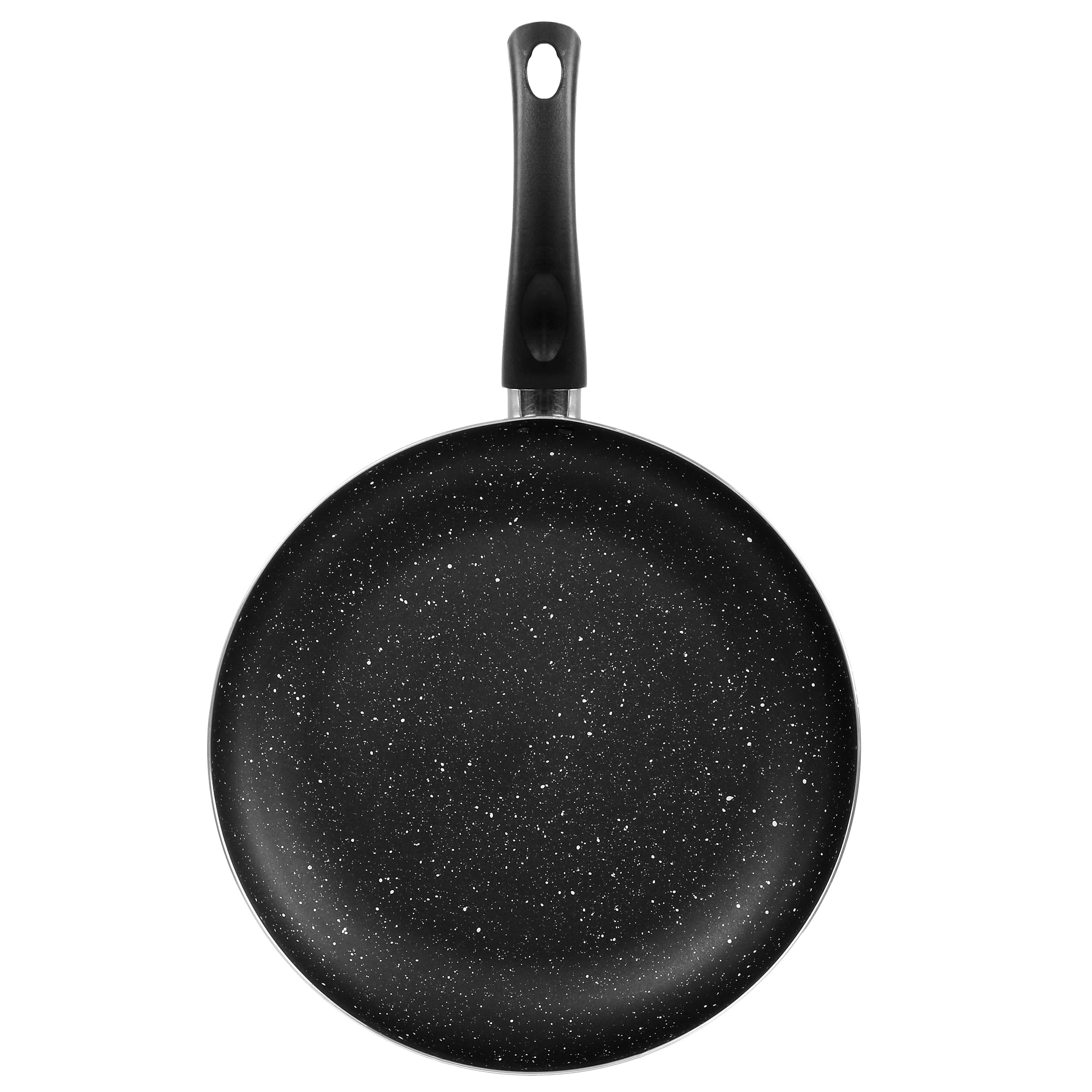 Oster Luneta 12 Inch Aluminum Nonstick Frying Pan With Bakelite Handle in Black