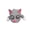 Gray, variant on AOOOWER Fun and Practical 3D Printed Cats Coasters with Funny Expression Decorative Cup Mat Insulation Pad for Home Office