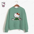 thumbnail image 4 of Sudadera con capucha de gran tamaño para mujer de HELLO KITTY con diseño de fresa kawaii, informal, versátil, linda, de manga larga para niñas, novedad de 2024, 4 of 5