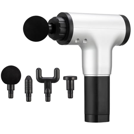Tinton Life Muscle Massage Gun, 6 Speed Handheld Electric Cordless Back Massager, Silver