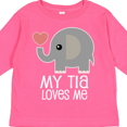 thumbnail image 4 of Inktastic My Tia Loves Me Grandchild Boys or Girls Long Sleeve Toddler T-Shirt, 4 of 5