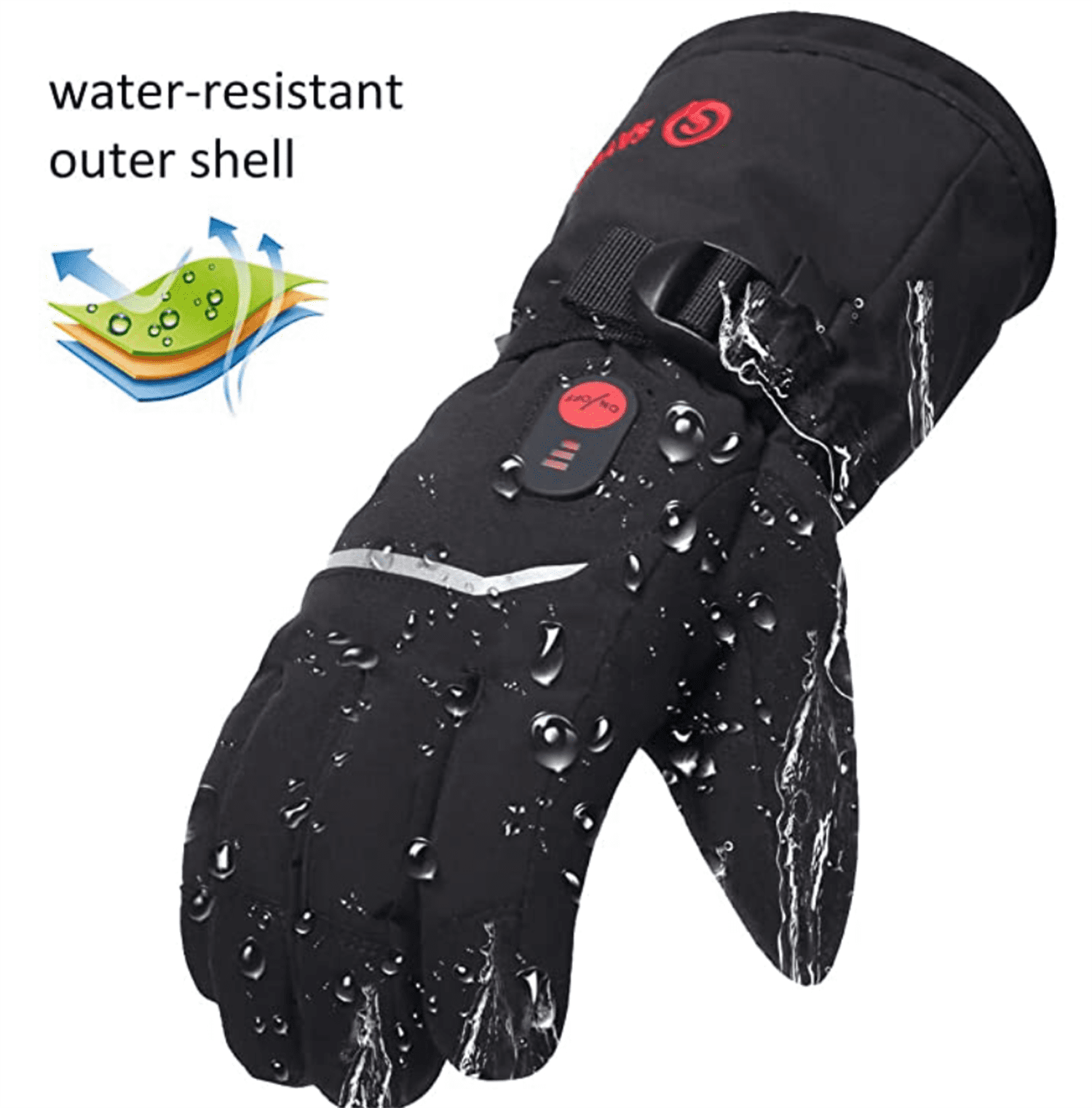 Outdoor heated Gloves-for Outdoor Hunting Camping Riding Motorcycle(Black)