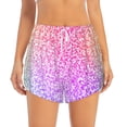 thumbnail image 2 of Goofa Colorful Glitters Printed Women 2 in 1 Running Shorts,Quick Dry Athletic Workout Shorts,High Waisted Athletic Shorts with Liner Pockets-Large, 2 of 9