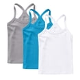 thumbnail image 3 of OGLCCG 3 Pack Girls Tank Top Toddler Spaghetti Strap Y Back Training Sleeveless Undershirts Cotton Solid Color Cami Dance Tank Tops 12M-13Y, 3 of 6