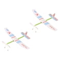 thumbnail image 2 of SHISUYAN 2 Pcs Jouets Biplan Modèle Avion à Bande Élastique pour Enfants (Motif Aléatoire), 2 of 9