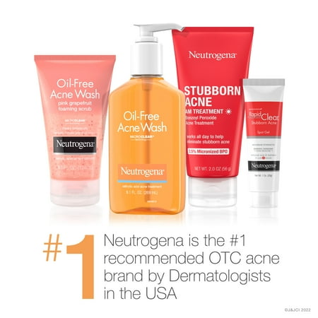 Neutrogena Rapid Clear Stubborn Acne Medication Spot Treatment Gel, 1 oz