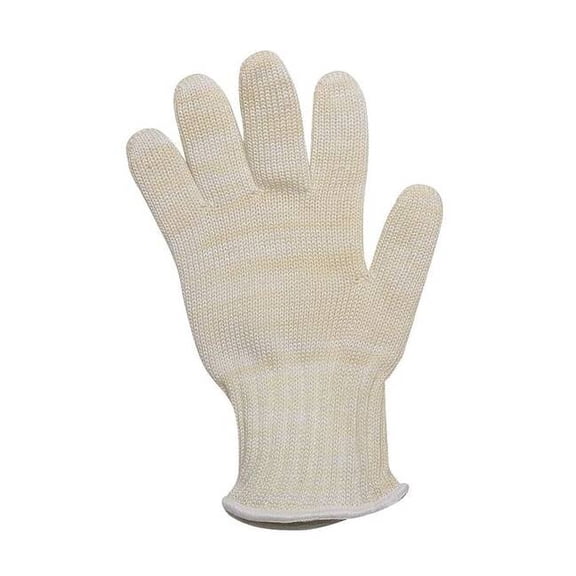 Condor Knit Glove,L,White/Yellow 1ZPP3