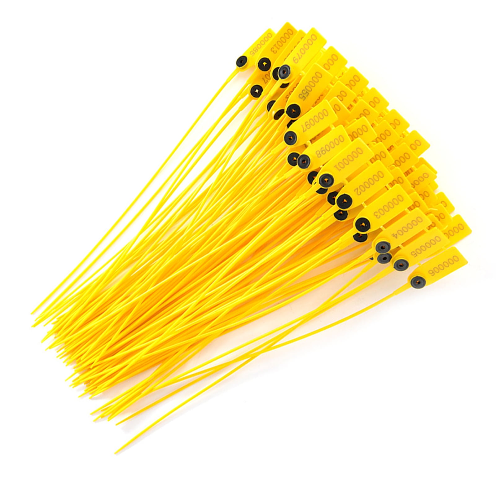 Precinto Precinto de seguridad de plástico, 100 piezas, paquete amarillo ...